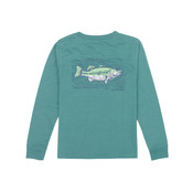 Properly Tied Teal Spotted Bass L/S Tee