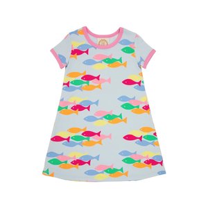 Beaufort Bonnet Company French Leave Fishes/ Hamptons Hot Pink Polly Play Dress