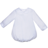 Remember Nguyen White Piped L/S Boy's Onesie