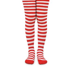 Jefferies Socks Red/White Stripe Tights