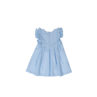 The Oaks Apparel Braleigh Blue Linen Dress