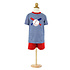 Ishtex Textile Products, Inc Baseball Applique Boy's Shorts Set