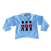 Luigi Sky Blue Three Toy Soldiers Sweater