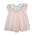 Lulu Bebe Candy Cane Embroidered Scallop Collar Dress