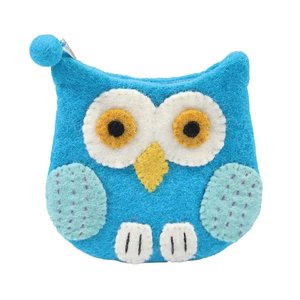 Pink Owl Face Coin Purse - Doodlebugs Children's Finery & Gifts