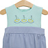 Trotter Street Kids Sailboat Embroidery Sunsuit
