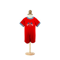 Ishtex Textile Products, Inc Flag Applique Boy Romper