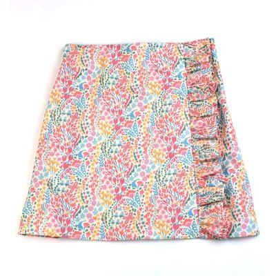 Maggie Breen Hot Pink Top/Floral Print Skirt