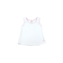 Set Fashions Riley Razor Tank White w/ Pink Ric Rac