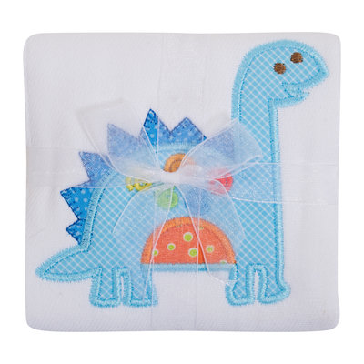 3 Marthas Dinosaur Applique Burp Cloth