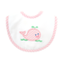 3 Marthas Pink Whale Feeding Bib