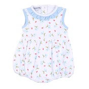 Magnolia Baby Bluebirds and Cherries Printed Sleeveless Bubble