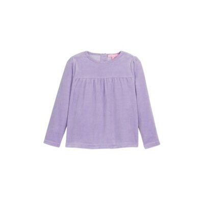 Bisby Lilac Velour Lisle Top