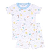 Magnolia Baby Out of this World Short Pajama Light Blue