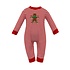 Claire & Charlie Gingerbread Man Knit Romper