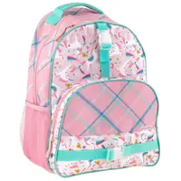 Stephen Joseph All Over Print Backpack- Pink Unicorn