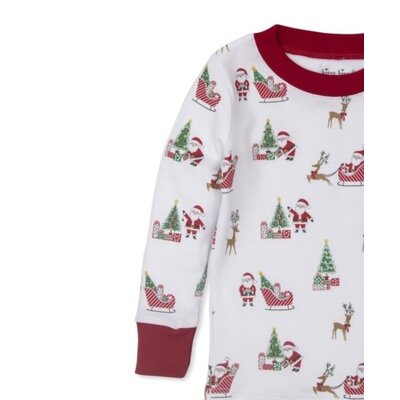 Kissy Kissy Santa's Sleigh Christmas Pajama Set Snug Prt