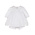 Luli & Me White Boho Smocked Dress W/Bonnet