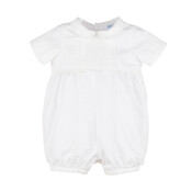 Luli & Me White Smocked Bib Bubble