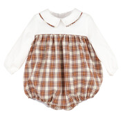 Sophie & Lucas Brown Woodford Plaid Bubble