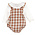 Sophie & Lucas Brown Woodford Plaid Vintage Overall