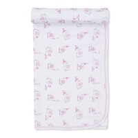 Kissy Kissy Pink Elephant ABC's Blanket