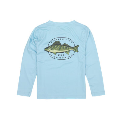 Properly Tied Light Blue Hooked Performance Tee