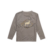Properly Tied Tan Whitetail Deer Performance Tee L/S