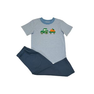 Ishtex Textile Products, Inc Punkin' Applique Boy's Pant Set