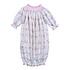 Baby Loren Me and Mommy Unicorn Floral Pima Hand Smocked Gown