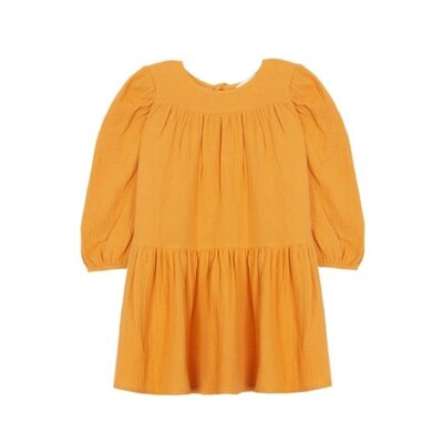 Best of Chums Yellow Golden Sunrise Gauze Dress