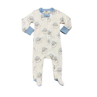 Sal & Pimenta Blue Santa Boy Baby Pajama