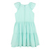 Maria Casero Dotted Tiered Dress Mint