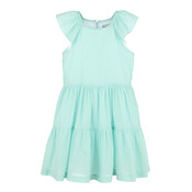 Maria Casero Dotted Tiered Dress Mint