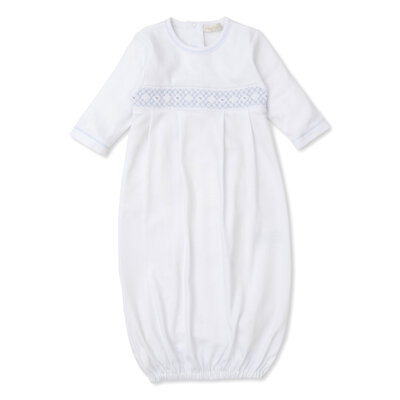 Kissy Kissy White Sack w/ Light Blue Hand Smock