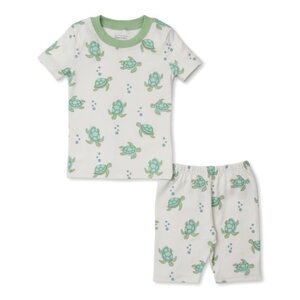 Kissy Kissy Playful Turtles Print Short PJ Set