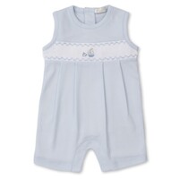 Kissy Kissy Summer Medley Sleeveless Playsuit w/Hand Smocked Sailboat