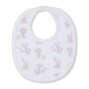 Kissy Kissy Gingham Jungle Print Pink Bib