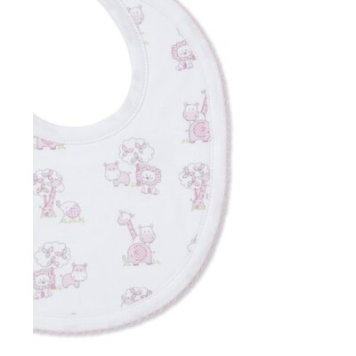 Kissy Kissy Gingham Jungle Print Pink Bib