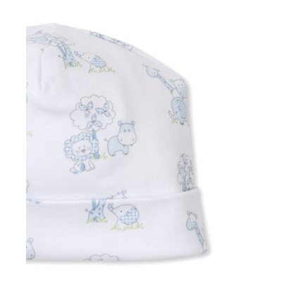 Kissy Kissy Gingham Jungle Lt Blue Print Hat