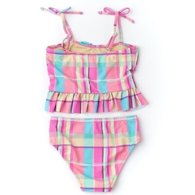 Shade Critters Peplum Bikini Summer Plaid