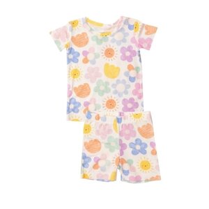 Angel Dear Sun & Floral Short Loungewear Set