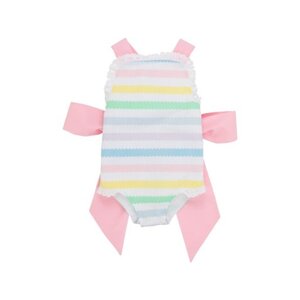 The Beaufort Bonnet Company Wellington Wiggle Stripe/Pier Party Pink Sisi Sunsuit - Broadcloth