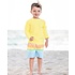 RuffleButts Banana Long Sleeve Logo Rash Guard