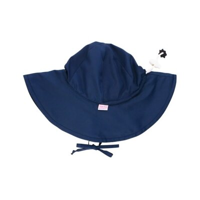 RuffleButts Navy Kids Sun Protective Hat
