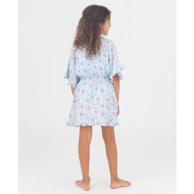 RuffleButts Fairytale Blossoms Ruffle Trim Cover-Up