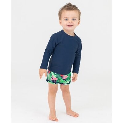 Rugged Butts Navy Long Sleeve Rash Guard