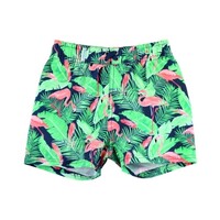 Rugged Butts Flamingo Frenzy Swim Trunks