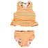 RuffleButts Orange You The Sweetest Reversible Peplum Tankini