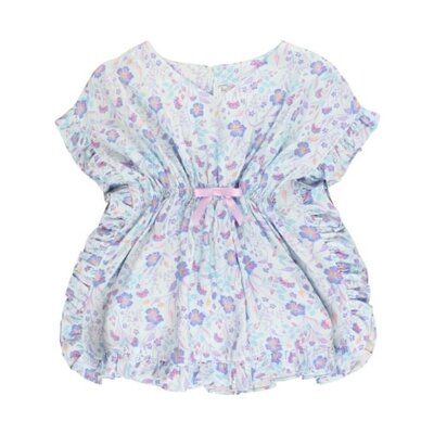 RuffleButts Fairytale Blossoms Ruffle Trim Cover-Up